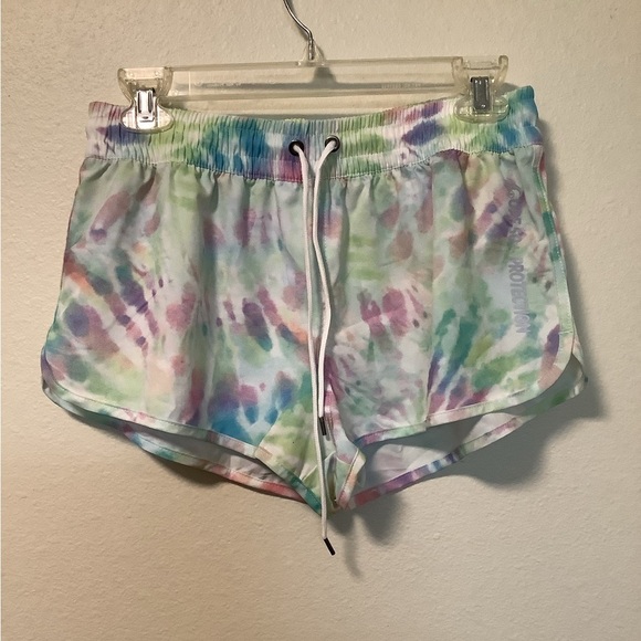 Ocean Blue Women’s Basix of‎ America UPF + protection med tie dye pastel shorts - Picture 1 of 7